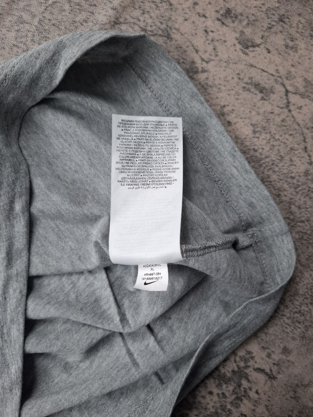 Tee shirt gris a manche courte nike XL