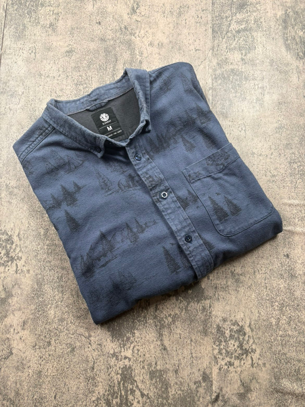 chemise Element bleu marine a motif Taille M