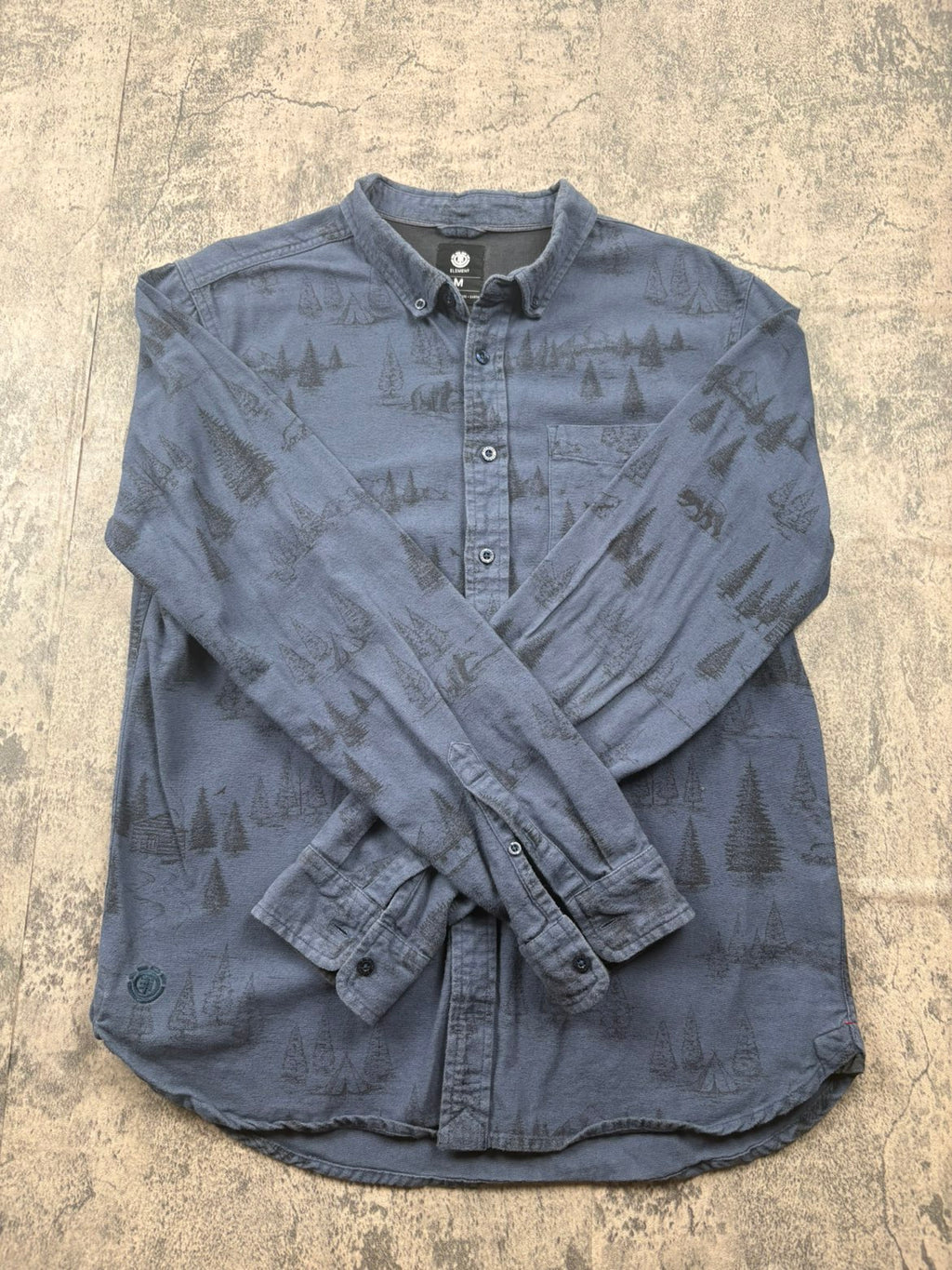 chemise Element bleu marine a motif Taille M