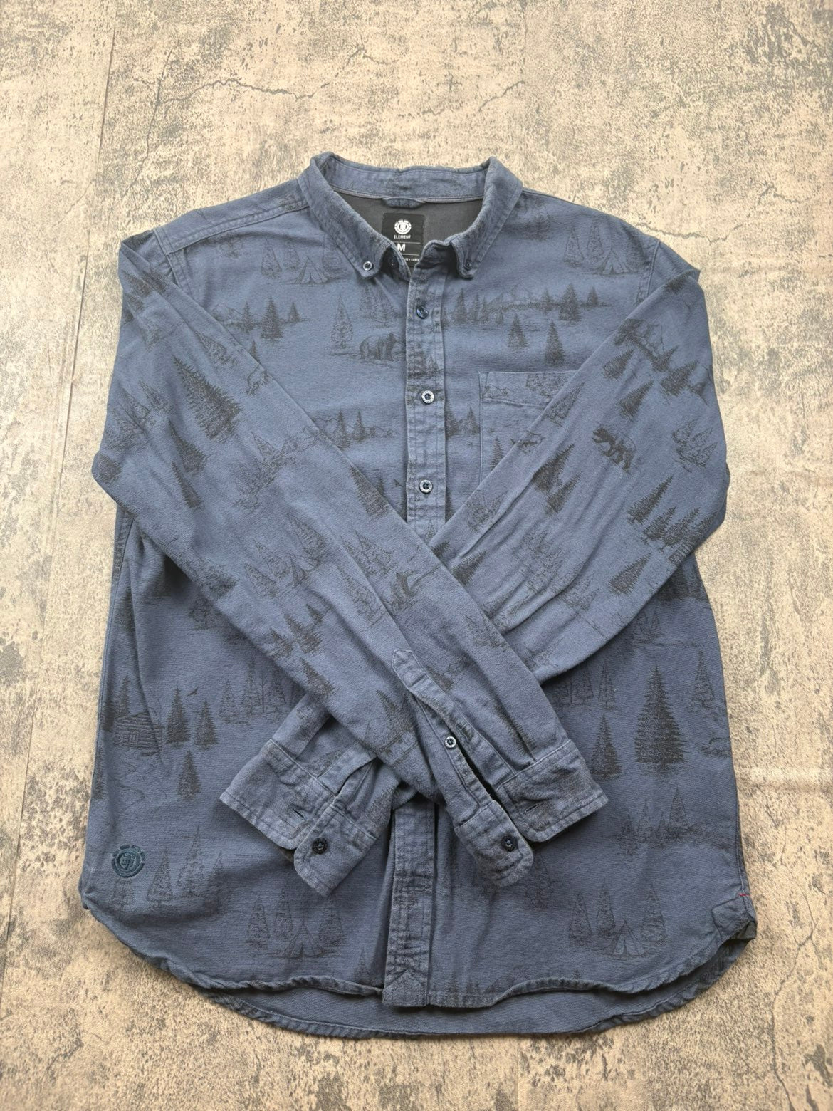 chemise Element bleu marine a motif Taille M
